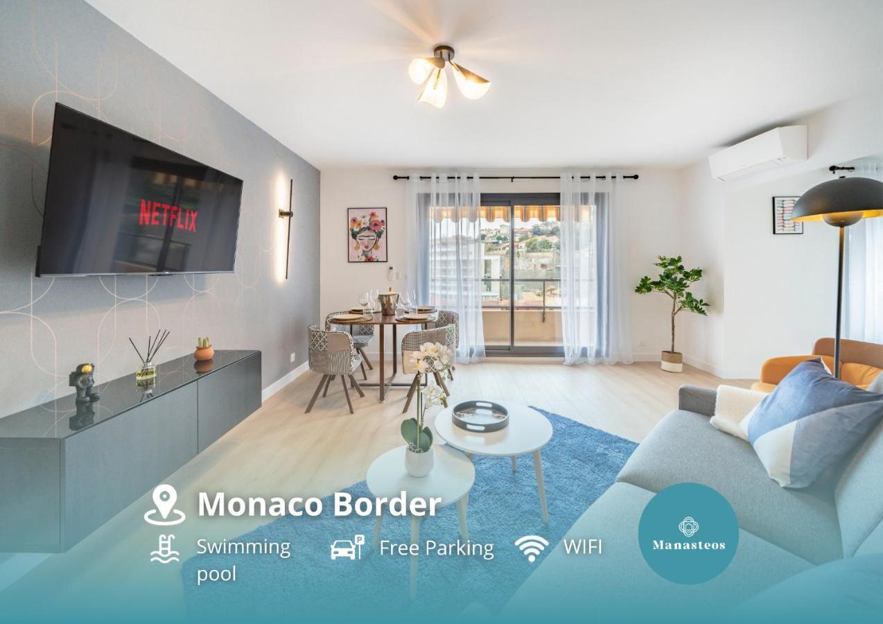 5Mn Monaco - Vue Mer - Parking - Piscine - Bb Beausoleil Exterior foto